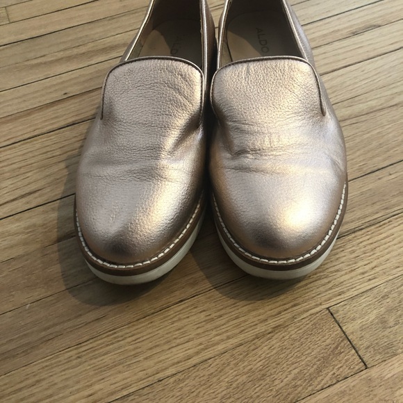 Aldo Women's STEPHONA Loafers, Metallic Miscellaneous, 7- B US - Picture 3 of 5